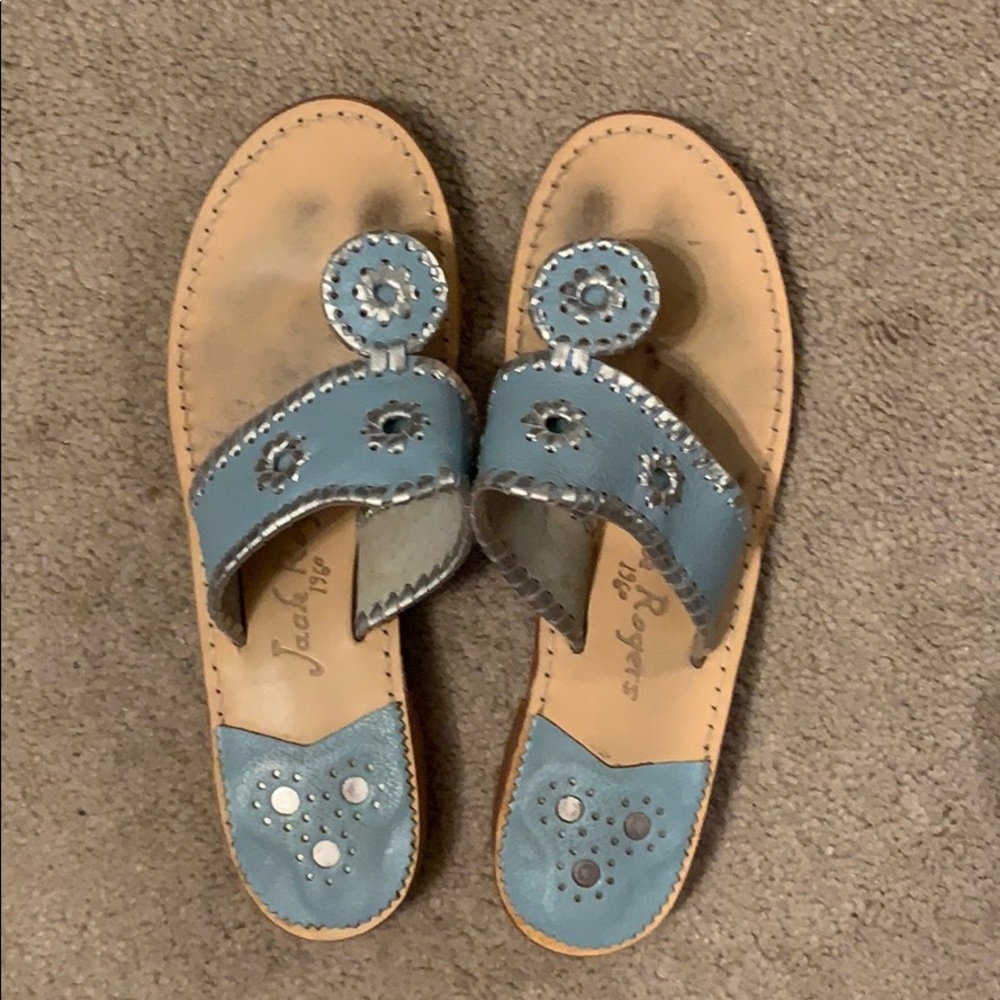 Sky Blue and Silver Jack Rogers